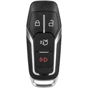 Guteauto Key Fob Cover Replacement 4 Buttons Key Fob Shell Case M3N-A2C31243300 164-R7989 for Ford Explorer 2016-2017, for Ford Edge / Fusion Titanium / Mustang 2015-2023