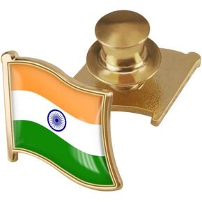 vmcoatdu Country Flag Backs Locking Pin Keepers Locking Clasp Pin Badge International Travel Brooch Metal Alloy Souvenir Pin 0.75x0.7 Inch Small Pin