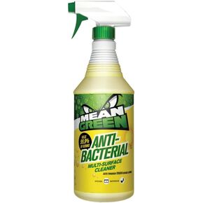 Mean Green Anti-Bacterial Multi-Surface Cleaner Lemon Scented, clear, 32 Fl Oz (Pack of 1), 40002