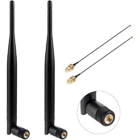 915MHz LoRa Antenna with SMA Male Connector for Meshtastic LORA32 915MHz ESP32 LoRa OLED Board + 15cm IPEX Extension Cable（2 Sets）, Eifagur