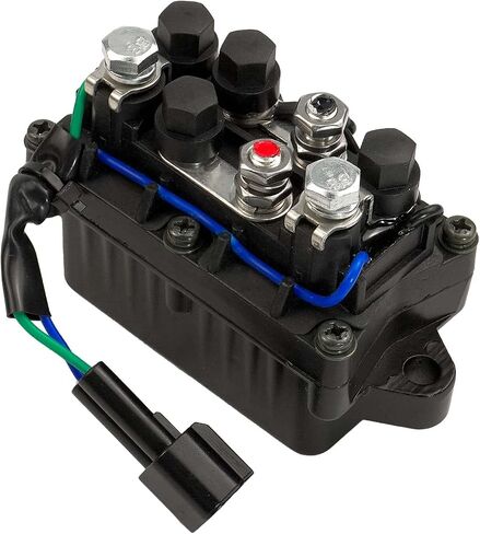 مرحل تقليم طاقة القارب متوافق مع Yamaha F50HP 60HP 70HP 75HP 90HP 115HP 150HP 200HP 225HP 250HP TRM6003 4 محركات خارجية للسكتة الدماغية تحل محل 63P-81950-00-00 مرحل تقليم القارب 2 دبابيس in Saudi Arabia