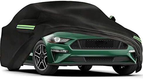 غطاء سيارة لسيارة موستانج، فورد موستانج (1965-1973/1994-2023)، قماش أكسفورد 210D، مقاوم للأشعة فوق البنفسجية ومقاوم للماء بنسبة 100%، غطاء سيارة، أغطية سيارة مقاومة للماء in Kuwait