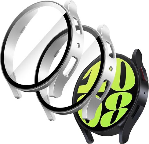 JETech Case with Screen Protector for Samsung Galaxy Watch 8 40mm, Overall Protective Cover, Built-in Tempered Glass Film High Sensitivity, 2 Pack (Graphite) in Saudi Arabia
