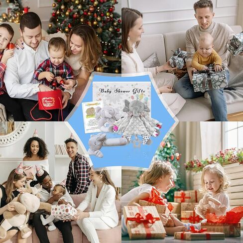 مجموعة هدايا خشخيشة للأطفال من 3 قطع من نومياول - هدايا استحمام للأطفال للجنسين لحديثي الولادة - ألعاب هزازة على شكل فيل ناعم محبب على شكل جرس يدوي، هدايا حديثي الولادة لسلة هدايا الأطفال، ألعاب الأولاد والبنات من عمر 0 ​​إلى 6 أشهر in Kuwait