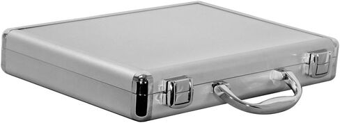 حافظة ألومنيوم مقاس 12x9x2 بوصة | حقيبة فضية متينة مع هيكل من الخشب الرقائقي | خفيف الوزن، قفل آمن للمستندات والتصوير الفوتوغرافي | حقيبة حمل احترافية مناسبة للسفر in Kuwait