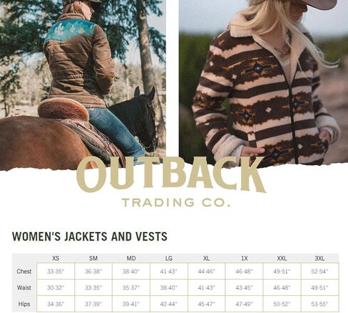 سترة جيما النسائية من Outback Trading، دافئة وخفيفة الوزن وبطانة من الصوف الناعم للتنزه في الهواء الطلق، إغلاق بالإطباق وجيوب in Kuwait