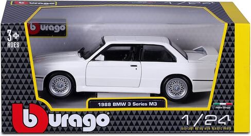 Burago May Cheong Group BBURAGO 1:24 BMW M3 1988 سيارة أطفال 21100 وات بيضاء in Saudi Arabia