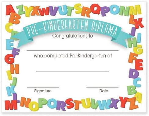Happy Graduates, Pre-K Diploma Sets, Graduation, Early Childhood Education in Kuwait