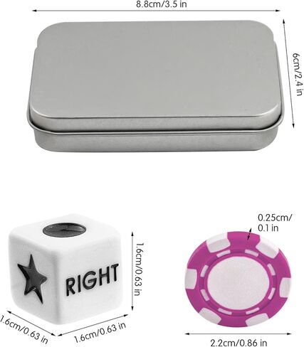 مجموعة ألعاب النرد في المنتصف من اليسار واليمين مع 3 نردات + 36 رقاقة بوكر أرجوانية وصندوق تخزين فضي in Kuwait