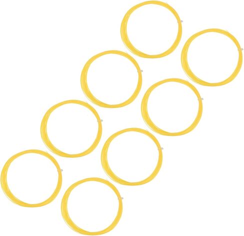 سلسلة مضارب كرة الريشة 8 قطع من M METERXITY - سلسلة مضرب تدريب عالية المرونة من النايلون ملحق إصلاح كرة الريشة (10 متر × 0.75 مم، بيج) in Kuwait