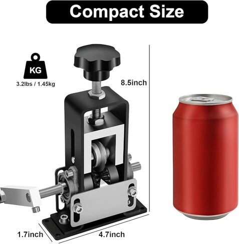 آلة تجريد الأسلاك من كامكستول، أدوات تجريد الأسلاك التي تعمل بالحفر والمثبتة يدويًا، حجم صغير، سهل الاستخدام، شريط سريع، سلك قياس 0.04 بوصة - 0.8 بوصة للأسلاك النحاسية الخردة، كابل الطاقة in Kuwait