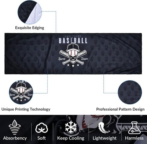 Sukeen Cooling Towels(40"x 12"), Cool Towels for Neck, Baseball Sport Cool Rag for Gym, Cooling Towel for Yoga, Golf, Camping, Running, Workout & More Activities in Saudi Arabia
