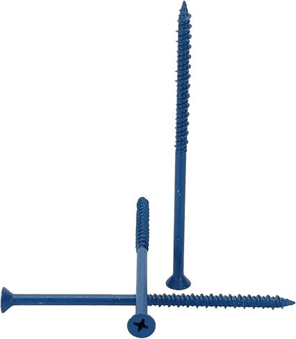 Chenango Supply 3/16 x 4" Phillips Flat Head Concrete Screw Anchor. 100 Pieces with Drill Bit (Miami-Dade Compliant) (3/16 x 4) in Saudi Arabia