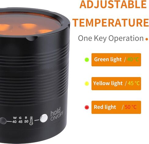 سخان مركب من راتينج الأسنان من Faruijie - جهاز تسخين المواد المركبة للأسنان منعم AR لتحسين خصائص الراتنج مع غطاء مرشح الضوء 40 درجة مئوية/45 درجة مئوية/50 درجة مئوية 110 فولت in Kuwait