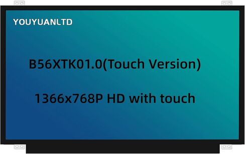YOUYUANLTD B156XTK01.0 شاشة LCD بديلة HD 1366x768، شاشة كمبيوتر محمول OnCell تعمل باللمس مع شريط in Kuwait