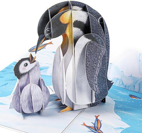 Liif Penguin Happy Mothers Day Card, 3D Mothers Day Pop Up Card in Kuwait