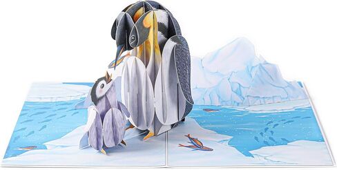 Liif Penguin Happy Mothers Day Card, 3D Mothers Day Pop Up Card in Kuwait
