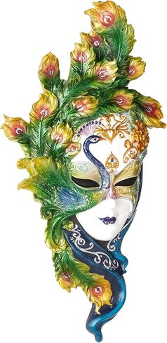 Design Toscano Butterfly Wings Masks of Venice Wall Sculpture, 13 Inch, Polyresin, Full Color in Saudi Arabia