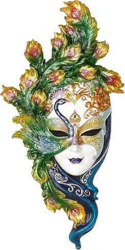 Design Toscano Butterfly Wings Masks of Venice Wall Sculpture, 13 Inch, Polyresin, Full Color in Saudi Arabia
