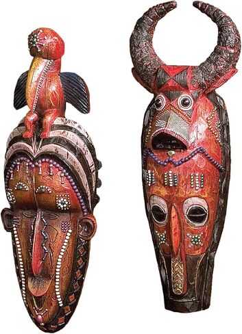 Design Toscano Butterfly Wings Masks of Venice Wall Sculpture, 13 Inch, Polyresin, Full Color in Saudi Arabia