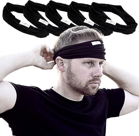 Organic Fitness Fabrixx - Premium Gym Headband Made with Organic Cotton, Sweatband Headband with a Stylish Twist for Men and Women in Saudi Arabia