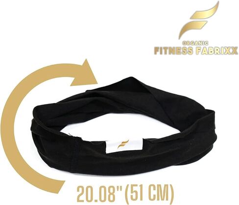 Organic Fitness Fabrixx - Premium Gym Headband Made with Organic Cotton, Sweatband Headband with a Stylish Twist for Men and Women in Saudi Arabia