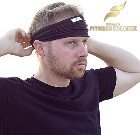 Organic Fitness Fabrixx - Premium Gym Headband Made with Organic Cotton, Sweatband Headband with a Stylish Twist for Men and Women in Saudi Arabia