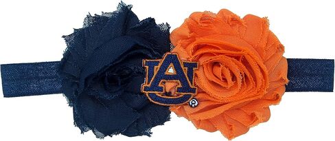 عصابة رأس للأطفال من Divine Creations NCAA Auburn Tigers UnFRAYgettable Flower، مقاس واحد، أزرق داكن in Kuwait