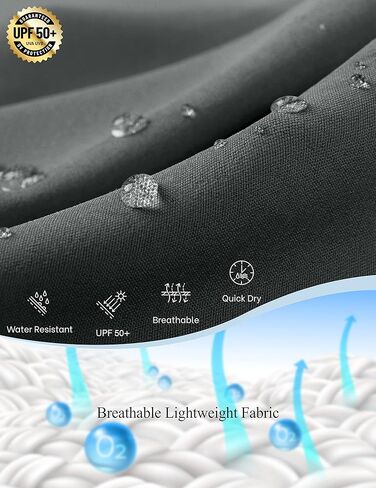 سروال Pudolla النسائي للركض خفيف الوزن للمشي لمسافات طويلة مقاوم للماء للسفر والتخييم والمشي مع جيوب بسحاب (رمادي X-Large) in Kuwait