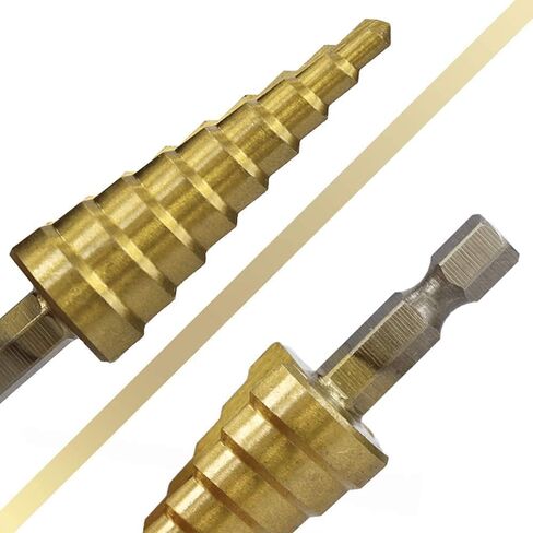 3PCS Titanium Uni Step Drill Bit Set,Sizes 3-12mm 4-12mm 4-20mm in Saudi Arabia