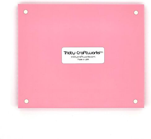 Quilting Ruler Rack - Desktop 20 Slot Ruler Holder Organizer and Storage - Made in USA (Pink) in Saudi Arabia