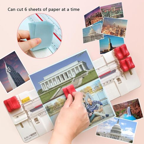 ماكينة تشذيب الورق المنزلقة 4 في 1 مقاس A4 متعددة الوظائف مع جهاز حماية تلقائي للسلامة لقطع المنحنيات، أربعة أوضاع للقطع والمستقيم والمطوي، مناسبة للصور وورق الحرف اليدوية والكوبونات in Kuwait