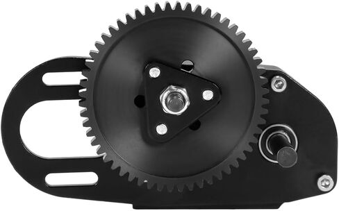 COOWOO Aluminum 2.Low Transmission Overdrive Gearbox with Delrin Skid Spur Gear for 1/10 RC Crawler LCG Chassis Gearbox Capra SCX10 II (Black) in Saudi Arabia