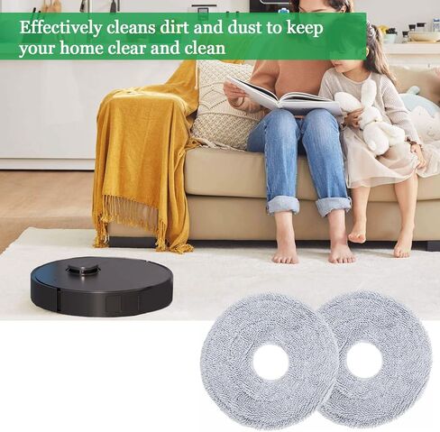DianSung 6 قطع ممسحة ملحقة لـ Dreame L10s Pro Ultra Heat، X30 Ultra، X30 Pro Plus، X30 Pro Ultra، L20 Ultra، L10s Ultra، L10s Plus، L10 Prime، X40 مكنسة كهربائية روبوتية كاملة للغاية in Kuwait
