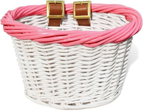 Colorbasket 01549 سلة دراجة أمامية للأطفال، أشرطة جلدية in Saudi Arabia
