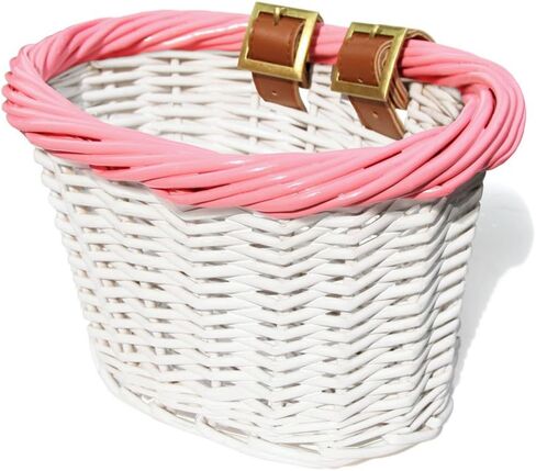 Colorbasket 01549 سلة دراجة أمامية للأطفال، أشرطة جلدية in Saudi Arabia