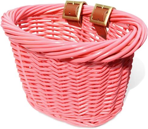 Colorbasket 01549 سلة دراجة أمامية للأطفال، أشرطة جلدية in Saudi Arabia
