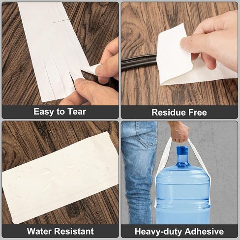 شريط MyLifeUNIT Gaffers أبيض، 7.62 سم ​​× 30 ياردة، شريط Gaffer شديد التحمل مع حامل شريط الخصر، شريط لاصق ذاتي التمزق للاستخدام الاحترافي in Kuwait