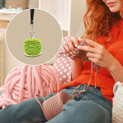 Lxmxgk قطعتان من حامل غزل المعصم المحمول، تخزين الغزل، حامل خيط غزل خشبي، حامل غزل مع حزام معصم جلدي، يمنع تشابك الغزل واختلال محاذاة الغزل للحياكة in Kuwait