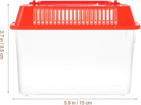 POPETPOP Betta Fish Tank Betta Fish Tank Mini Fish Tank - Portable Handheld Plastic Fish Tank Transparent Breeding Carrier Goldfish Pet Reptile Habitat Portable Jump Starter Fish Bowl in Saudi Arabia