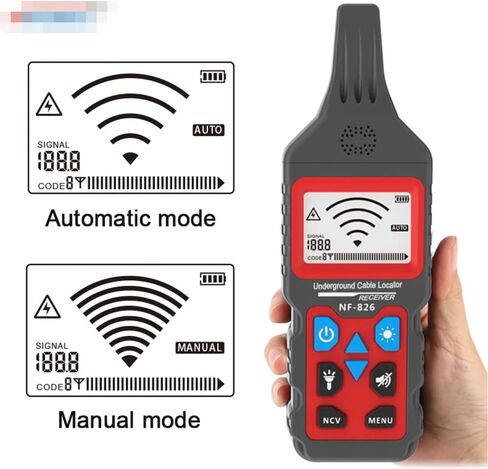 QDTimes Cable and Network Tester NF-826 High Voltage Wire Tracker Portable Telephone Cable Locator Underground Pipe Detector Professional Cable Finder in Saudi Arabia