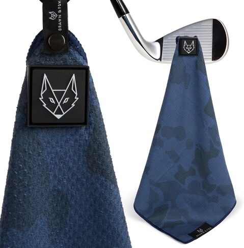 Brawn & Fox Magnetic Golf Towel (Blue) in Saudi Arabia