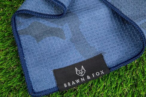 Brawn & Fox Magnetic Golf Towel (Blue) in Saudi Arabia