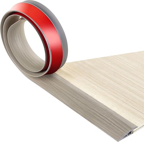 BNELL Floor Transition Strip Self Adhesive-PVC Carpet & Floor Edging Trim Strip,Threshold Transitions Suitable for Threshold Height Less Than 10mm (9.84FT_Gray Wood Grain) in Saudi Arabia