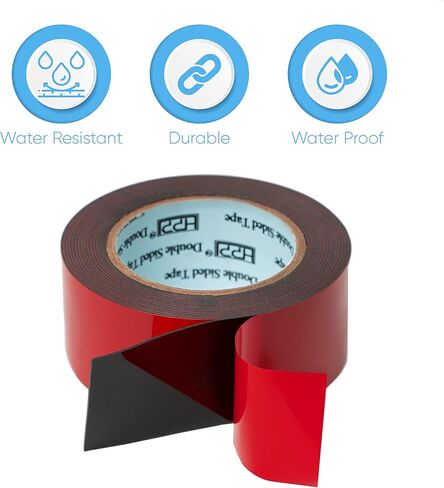 شريط HPP مزدوج الجوانب، شريط عالي التحمل، قوي ودائم للاستخدام الخارجي والداخلي (0.25 بوصة × 16 قدم) in Kuwait