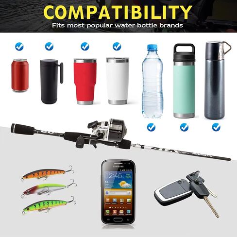 WD-Outhing Multi-Functional Kayak Cup Holder, Drink Holder, Bottle Holder, Phone Holder, Fishing Tool and Lures Storage,Kayak Accessories,Kayak Track Mount Install in Saudi Arabia