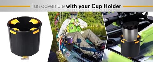 WD-Outhing Multi-Functional Kayak Cup Holder, Drink Holder, Bottle Holder, Phone Holder, Fishing Tool and Lures Storage,Kayak Accessories,Kayak Track Mount Install in Saudi Arabia