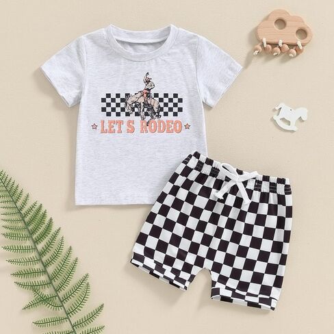 Sprifallbaby ملابس صيفية للأطفال الأولاد الصغار تي شيرت علوي للأطفال الصغار مع جيوب بخصر مطاطي ومجموعة شورتات لطيفة غير رسمية in Kuwait
