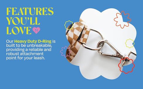 Marlio Adjustable Dog Harness - Stop Pulling, Ensure Comfort, and Style with Easy-On, Unique Prints and Matching Leashes Available - Medium, Tan Checkered in Saudi Arabia