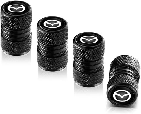 Metal Auto Tire Valve Stem Compatible with Honda Civic CR-V CRV Accord Pilot LX EX EX-L Series Accessories 4pcs Black in Saudi Arabia